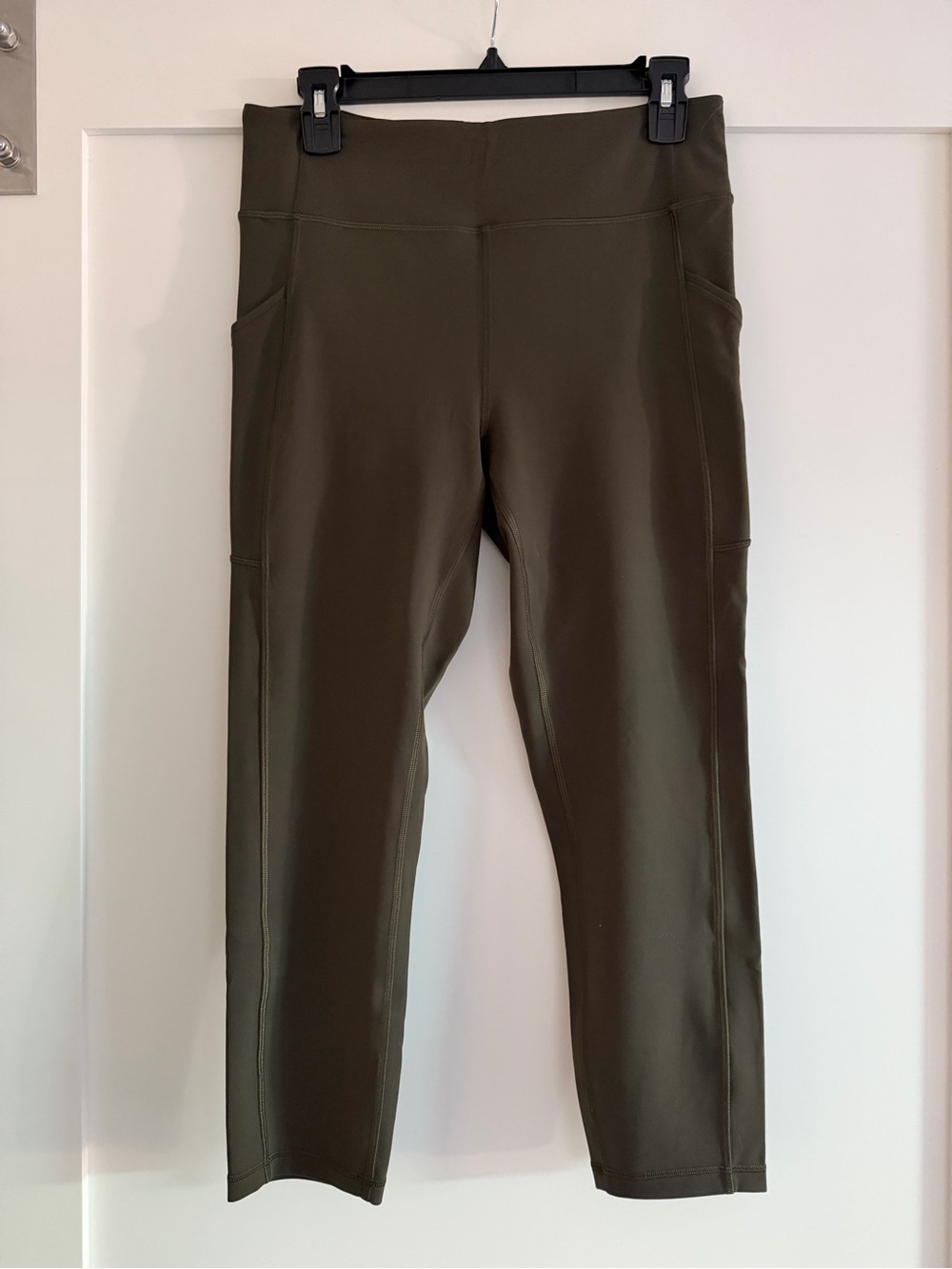 High-Rise Olive Green Active Leggings